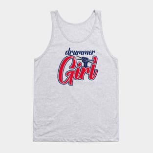 Drummer Girl Retro Tank Top